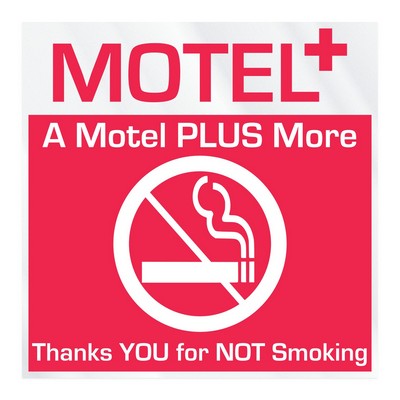 Square Sticker | Square Corner | 8" x 8" | Clear Static | Static Face | Screen