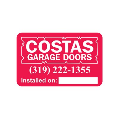 Rectangle Sticker | Round Corners | 2 1/2" x 4" | White Static | Static Back | Screen