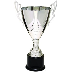 Silver Thunder Metal Trophy Cup 16 3/4"H