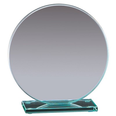 Medium Jade Glass Circle Award