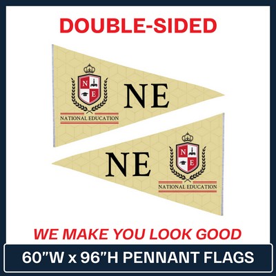 60" x 96" Pennant Flag - Double Sided