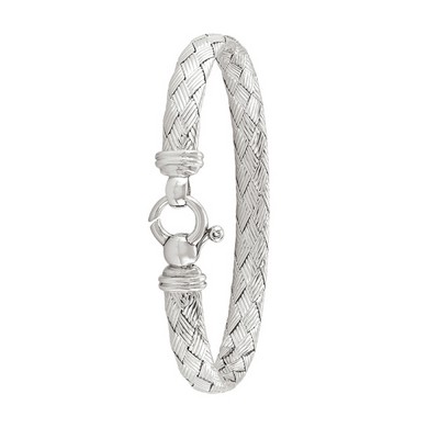 Silver finished Sterling Silver fashion bangle