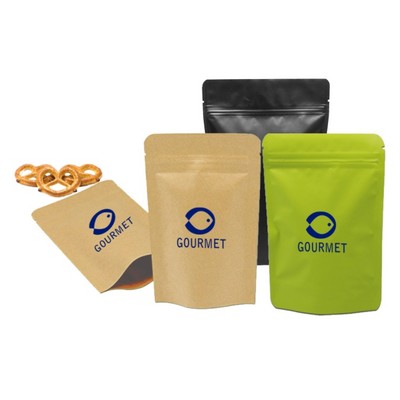 Paper Stand Up Pouch w/Zipper Seal, 1C2S (8.27"x12.2"x4.33")