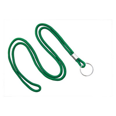 1/8" Blank Lanyard w/Split Ring (Kelly Green)