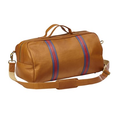 Racer Leather Round Duffel