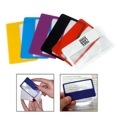 Credit Card Size Magnifier and Bookmark