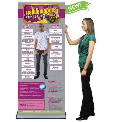 Hallucinogens Cause & Effect Retractable Banner