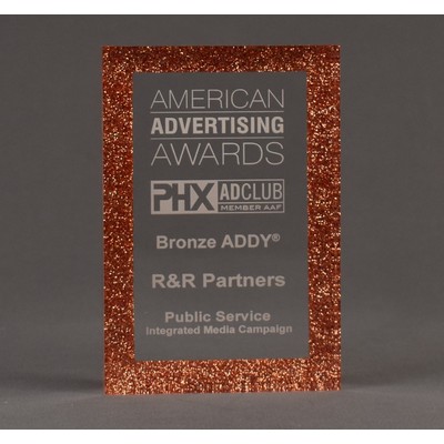 Cast Rectangle Inside Glitter Frame