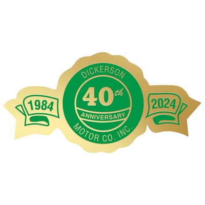 Occasion Roll Label | Circle | 1 1/2" x 3" | Side Banners | Foil Papers