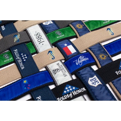Custom Logo Ribbon Belts