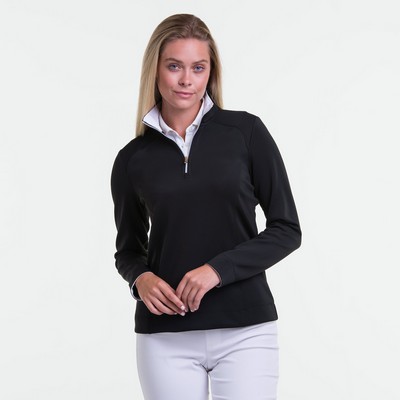 Fairway & Greene Women's Wells Quarter Zip Pullover Shirt