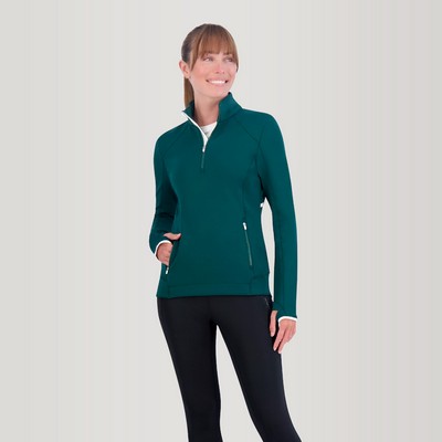 Zero Restriction Women's Z500 Sofia Quarter-Zip Mock Pullover Shirt