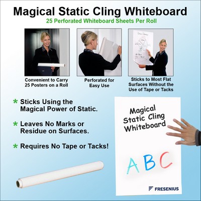 Magical Static Cling Whiteboard - 23.5" x 31.5"