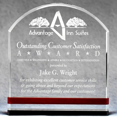 Crystal Arch With Black And Red Accents