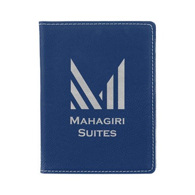 Leatherette Journal (Blue/Silver)