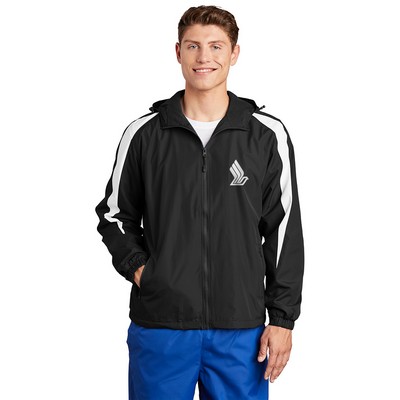 Sport-Tek® Fleece-Lined Colorblock Embroidered Jacket