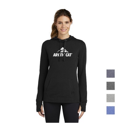 Sport-Tek® Women's PosiCharge® Tri-Blend Wicking Fleece Hooded Pullover