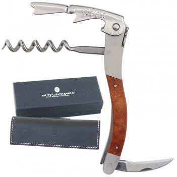 Laguiole Tradition® Corkscrew w/Heath Wood Brown Handle