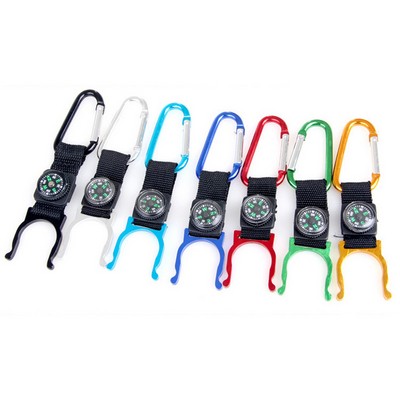 Bottle Clip Buckle With Carabiner And Compass