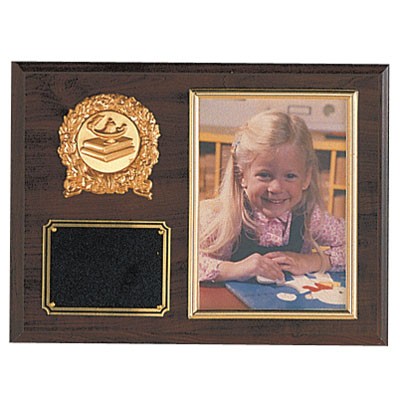 Walnut Finish Photo Plaque (9"x 12")