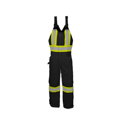 Black Winter Traffic Overalls w/4" Tape