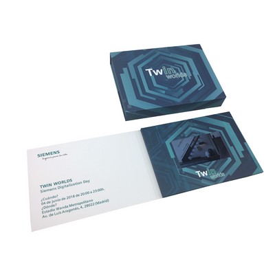 4.3" IPS A4 Standard Soft Cover Business Video Brochure Card