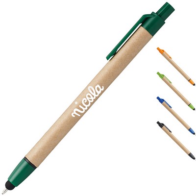 Eco-friendly Ballpoint Stylus Pens w/ Custom Logo Recycled