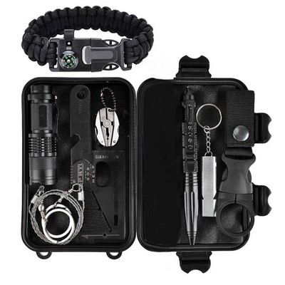 Outdoor Camping Survival Tactical Equipment Multiple Function Tool Box Set