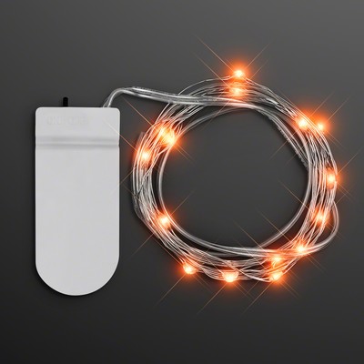 Orange Fairy String Lights for Crafting, 20 LEDs, 80" - BLANK