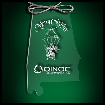 Alabama Budget Ornament in Clear Acrylic