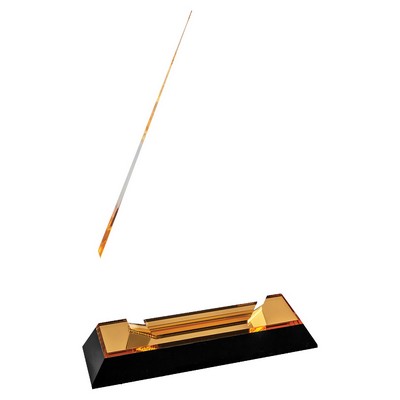 5" x 8" Gold Arrow Point Impress Acrylic Award