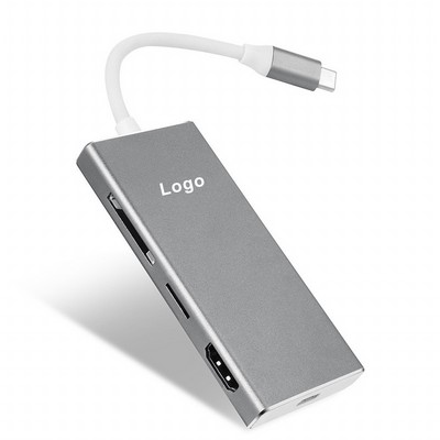 USB C Hub 7" 1 Type-c hub adapter