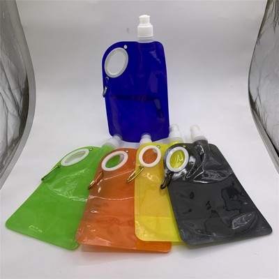 Foldable Pocket Water Bag With Plastic Grip Handle