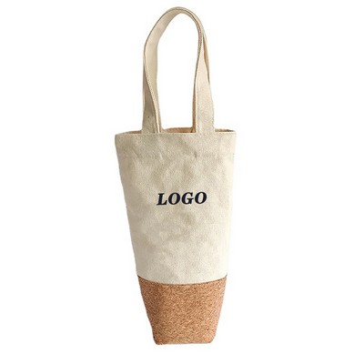 Eco-Cork Wine Tote - Canvas & Cork Blend