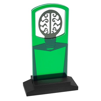 Brain Power Award Black Wood Base