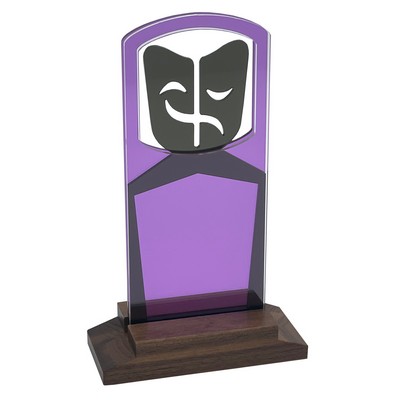 Drama Award Natural Wood Base