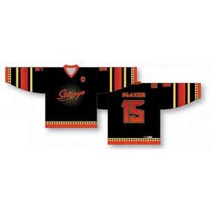 Classic Cut Hockey Jersey w/Multi Stripes On Sleeve