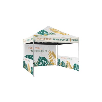 Pop-up Tent 4-sided printed canopy 10'x10' - Frame 50mm (KIT)