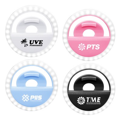 Rechargeable Clip-On Selfie Fill Ring Light