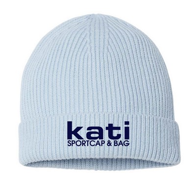 Atlantis Andy Sustainable Fine Rib Knit Beanie (Blank)