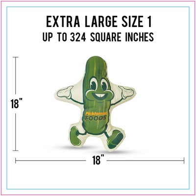 X-Large Size 1 Full Color Life-Like Pillow (Up to 324 square inches)