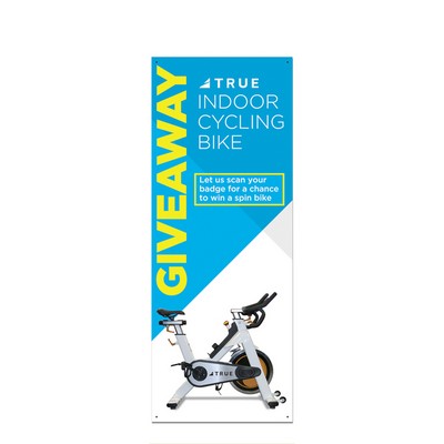 Medium Size X-Stand Small Economy Gloss Vinyl Banner (Banner Only) Full Color