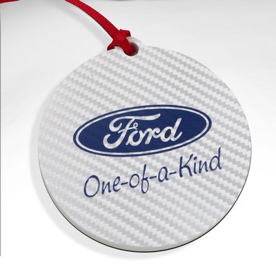 Carbon Fiber Textured Ornament