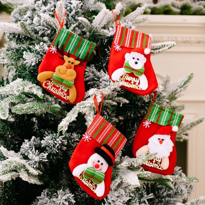 Large Non Woven Christmas Stocking For Holiday Mantel Decor