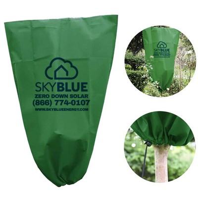 Reusable Winter Cold Weather Frost Blankets for Outdoor Plants with Drawstring and Zipper