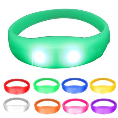 Seamless Silicone Sound Activated LED Bracelet