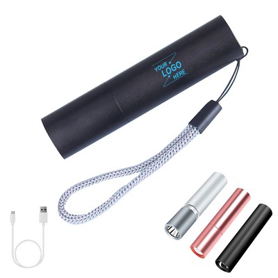 Rechargeable Flashlight w/Lanyard