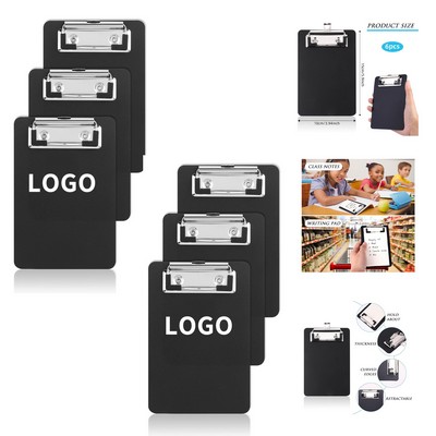 4 x 6" Small Clipboards Cute Pocket Clipboard Plastic Clipboards