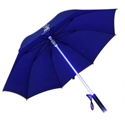 Illuminated Rain Umbrella with LED Handle