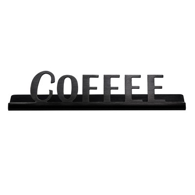 Laser Cut Black Onyx Table Sign (Coffee)